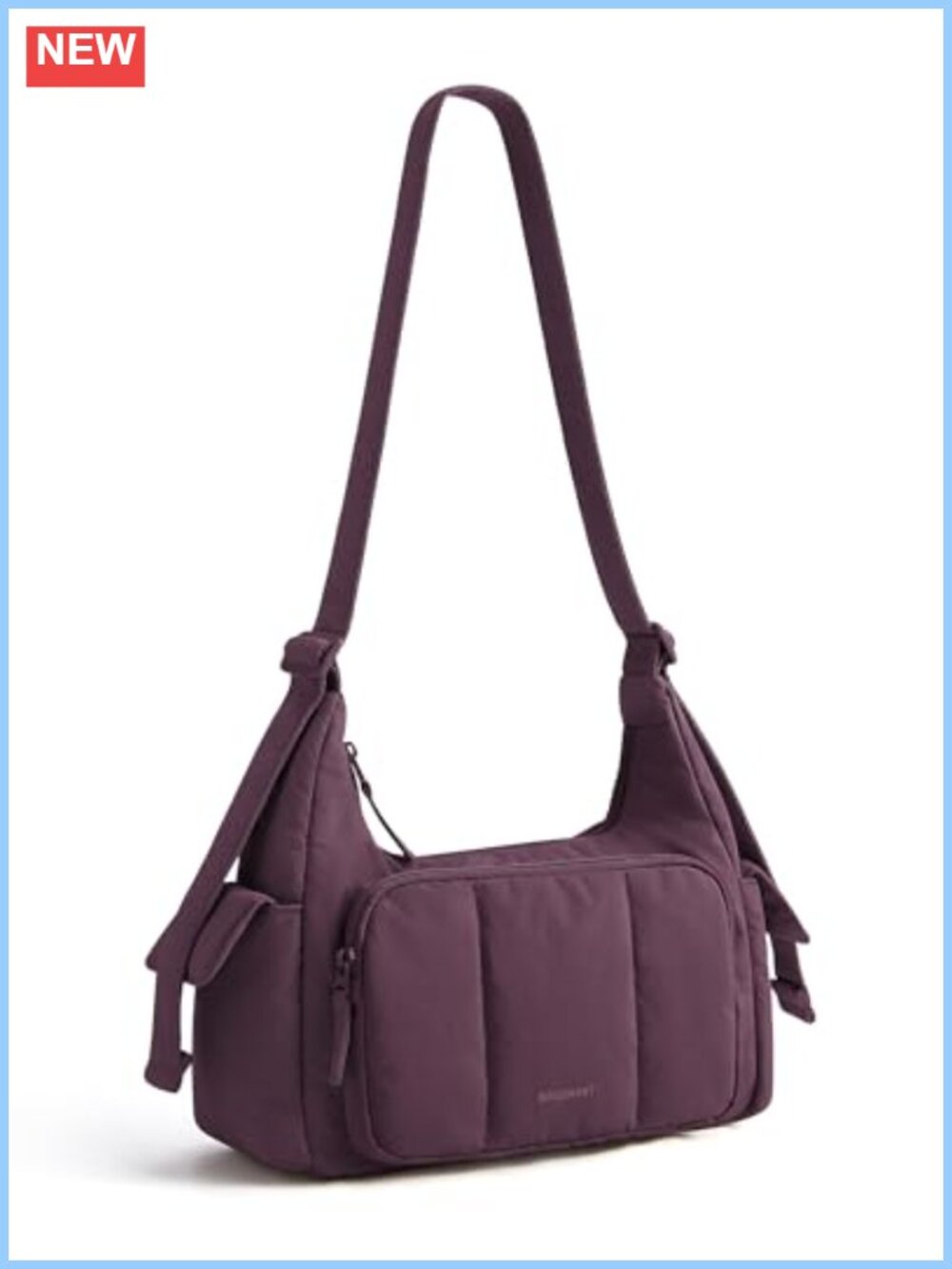 Small Puffer Crossbody Hobo Purse Waterproof Nylon Everyday Bag